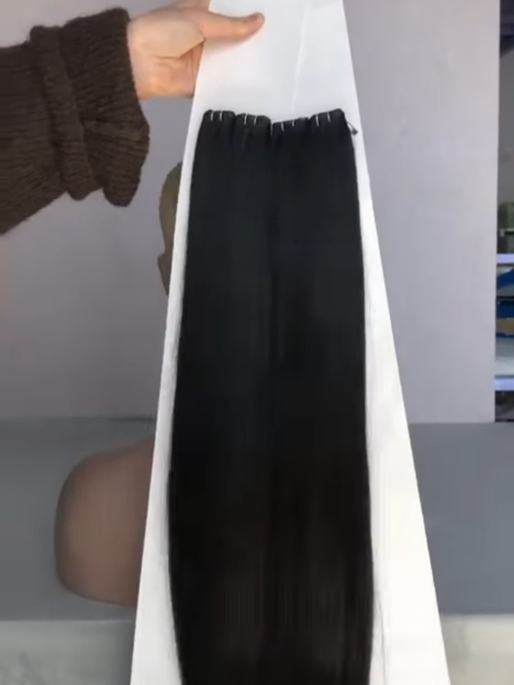 hair extensions 24 inch black genius weft 120g brand new human hair